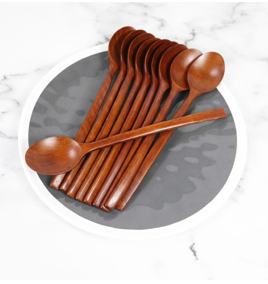 Wooden Spoon 10p Kitchenware Tableware Meal Campingware
