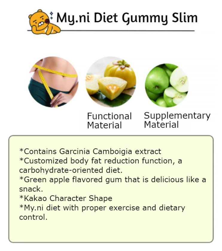 MYNI Diet Gummy Slim 36g Lose Weight Food Diet Supplements Body Fat