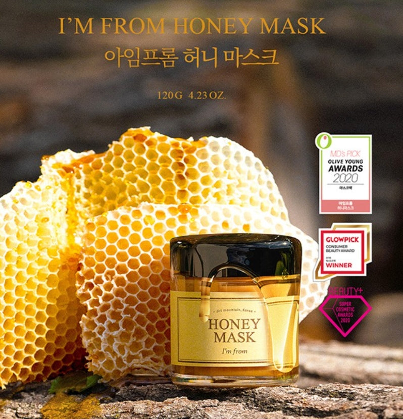 I'M From Honey Mask real honey 38.7% 120g Wash off Pack Sensitive Skin