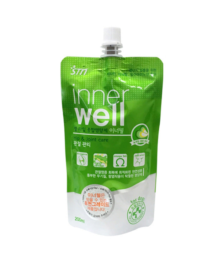 STN Inner Well Gel Type Pet Joint Nutrition 200ml Human Grade Dog Health Supplements Food