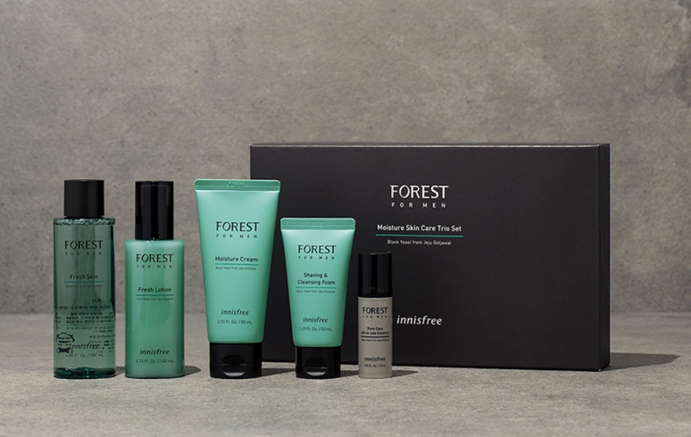 INNISFREE Forest For Men Moisture Skin Care Trio Set Man Skin Barrier
