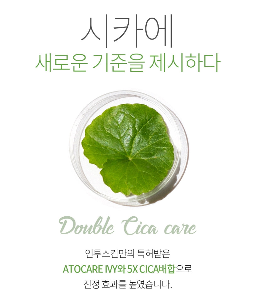 Into Skin Cica Ivy Double Care 30 Sheets Sensitive Skincare Moisture Barrier Soothing Hypoallergenic