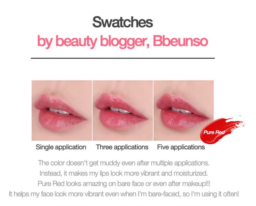 ISOI Bulgarian Rose Lip Treatment Balm PureRed Korean Cosmetics Womens