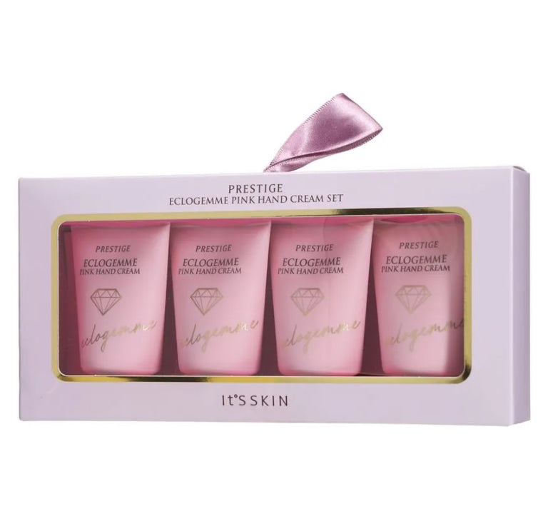 It's Skin Prestige Eclogemme Pink Hand Cream Set Rose Scent Hand Care