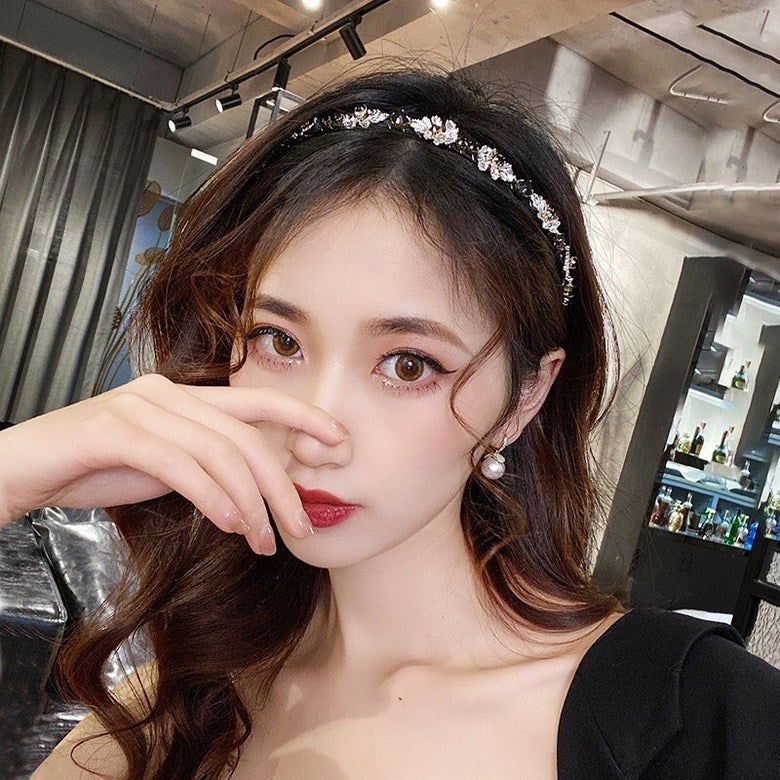 IU Drama Hotel Del Luna Headbands Jang Man Wol Cubic Hair Jewelry Accessories Embellished Accessory Handcrafts