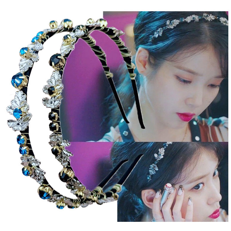 IU Drama Hotel Del Luna Headbands Jang Man Wol Cubic Hair Jewelry Accessories Embellished Accessory Handcrafts