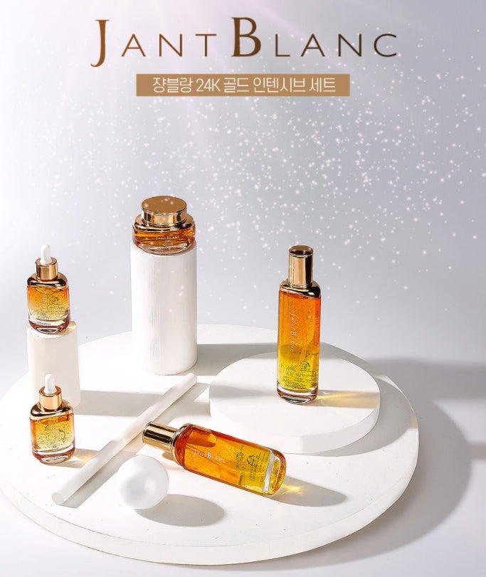 JANT BLANC 24k Gold Intensive 5 Set Sensitive Dry Skin Care Elasticity