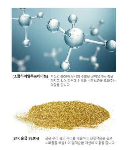 JANT BLANC 24k Gold Intensive 5 Set Sensitive Dry Skin Care Elasticity