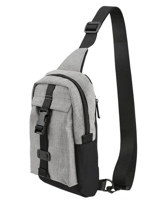 Gray Casual Sling Bags Korean Mens Womens Fashion Kpop Unisex Style