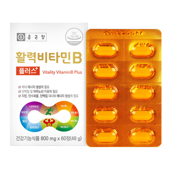 Chong Kun Dang Vitality VitaminB Plus 48g Health Supplements 60 Tablets