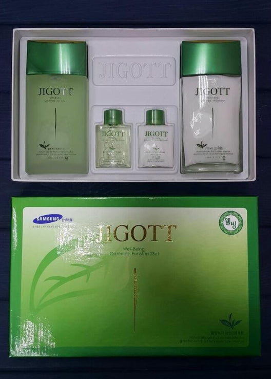 JIGOTT Well-Being Greentea For Man 2 Set Korean Skincare Cosmetics