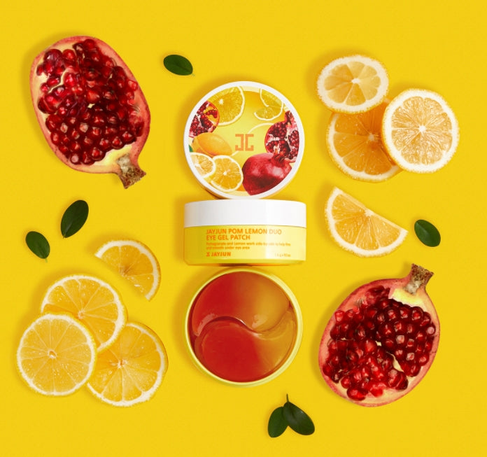 JAYJUN Pom Lemon Duo Eye Gel Patch 60pcs Pomegranate Eye Wrinkles Care