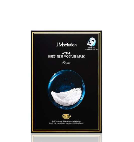JM SOLUTION ACTIVE BIRDS NEST MOISTURE MASK 10EA Korean Skincare