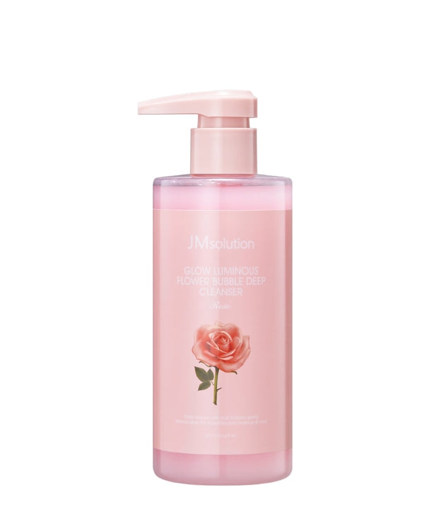 JM solution GLOW LUMINOUS FLOWER BUBBLE DEEP CLEANSER ROSE Skincare