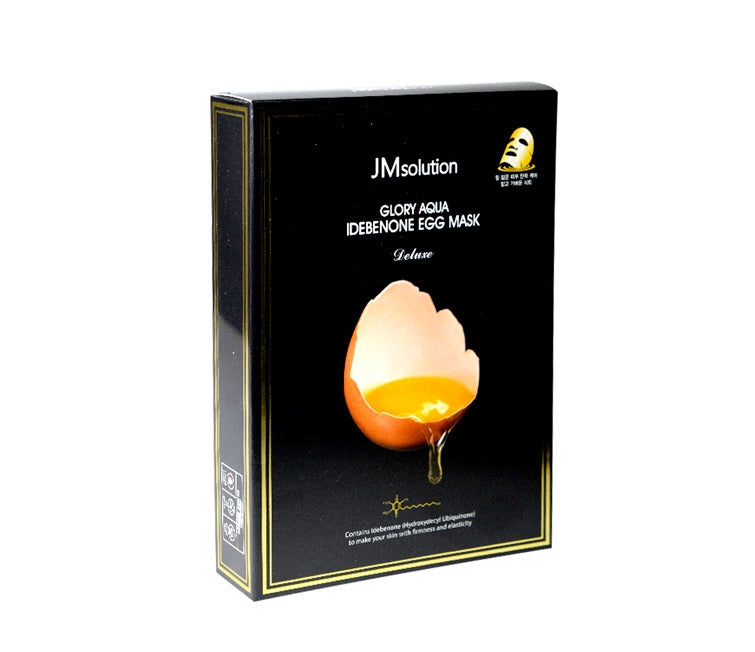 JM solution GLORY AQUA IDEBENONE EGG MASK Womens Beauty Face Skincare