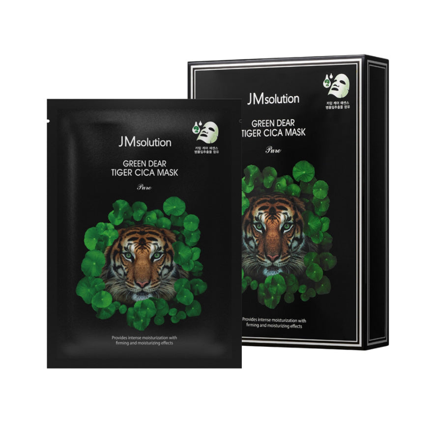JM Solution Greed Dear Tiger Cica Mask Pure Sensitive Skincare Moisture Soothing