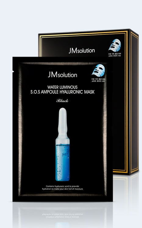 JM SOLUTION WATER LUMINOUS SOS AMPOULE HYALURONIC MASK 10EA Korean