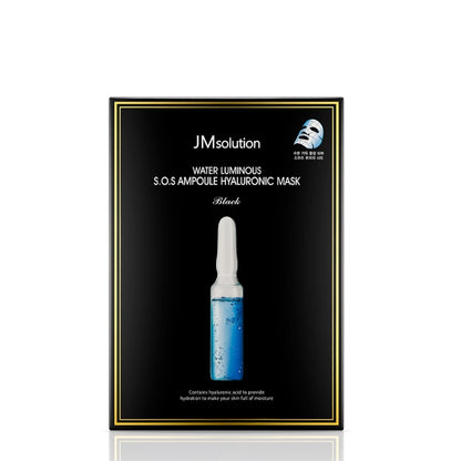 JM SOLUTION WATER LUMINOUS SOS AMPOULE HYALURONIC MASK 10EA Korean