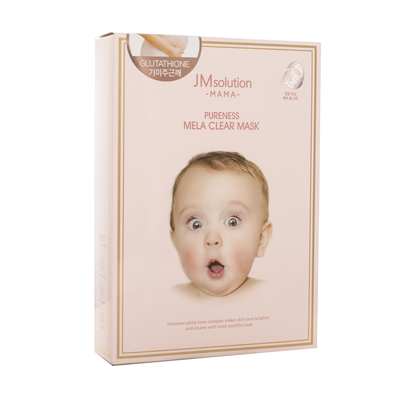JM SOLUTION MAMA PURENESS MELA CLEAR Masks 10 sheets