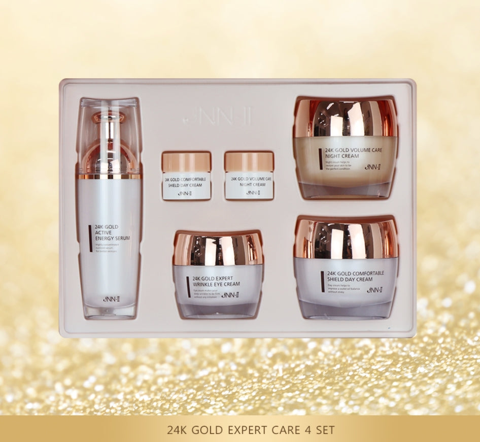 JNN-II Jnn 2 24k Gold Expert Care Set Anti Wrinkles Skin Elasticity Nourishing Moisture