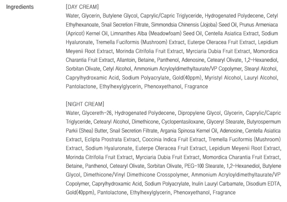 JNN-II Jnn 2 24k Gold Expert Care Set Anti Wrinkles Skin Elasticity Nourishing Moisture