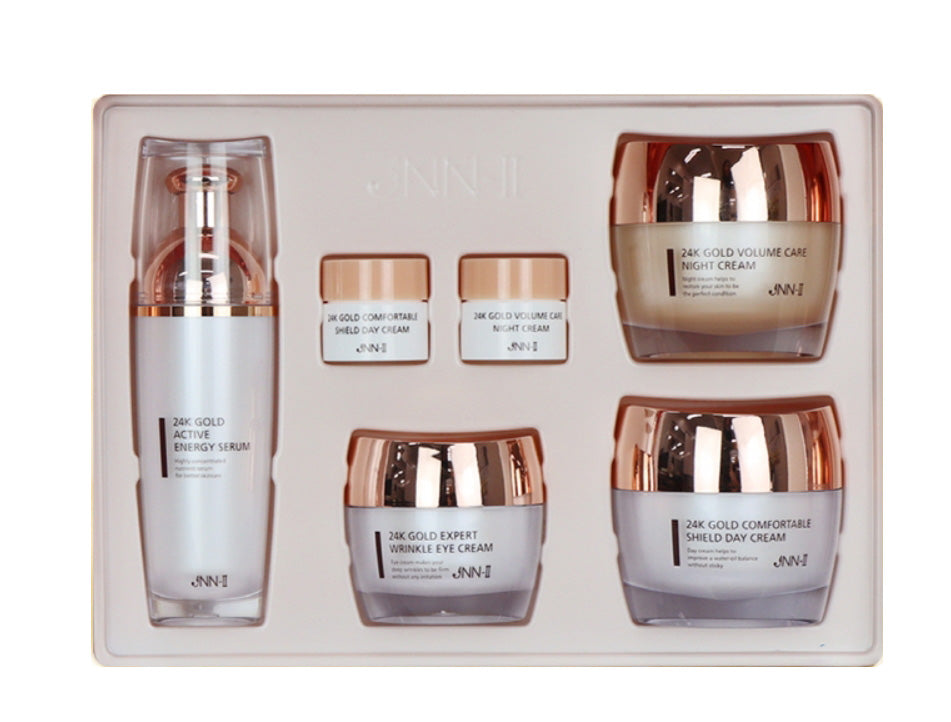 JNN-II Jnn 2 24k Gold Expert Care Set Anti Wrinkles Skin Elasticity Nourishing Moisture