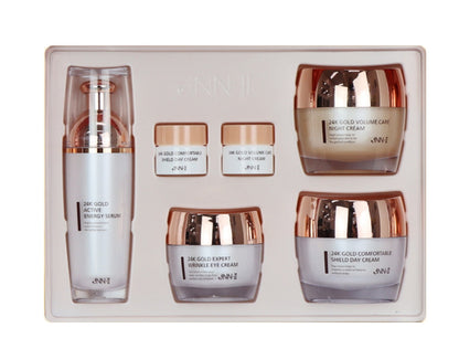 JNN-II Jnn 2 24k Gold Expert Care Set Anti Wrinkles Skin Elasticity Nourishing Moisture
