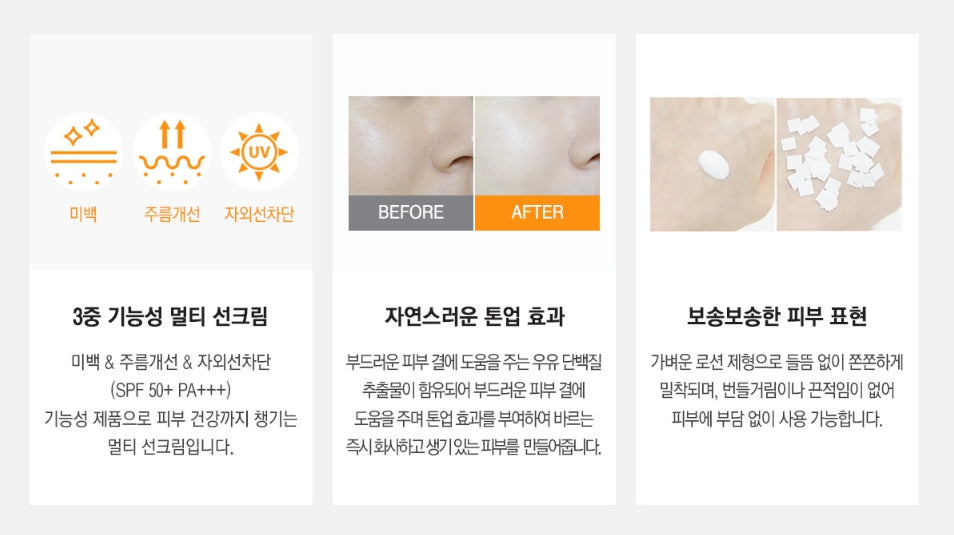 JNN-II JNN2 Daily Velvet Sun Creams SPF50+ PA+++ 50g Facial Sunblock Sunscreens Anti Wrinkles Skin Tone Whitening Non Sticky