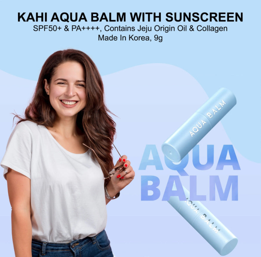 KAHI Aqua Balm Sunscreen Sunstick Moisture Skin Care Glow Wrinkles