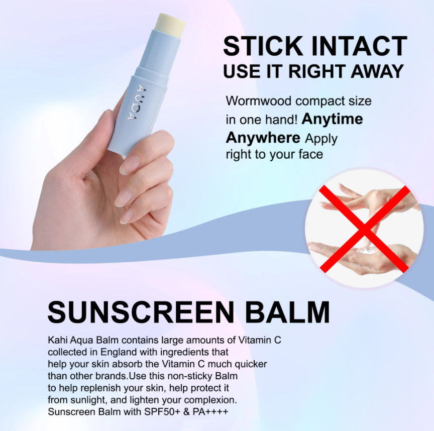 KAHI Aqua Balm Sunscreen Sunstick Moisture Skin Care Glow Wrinkles