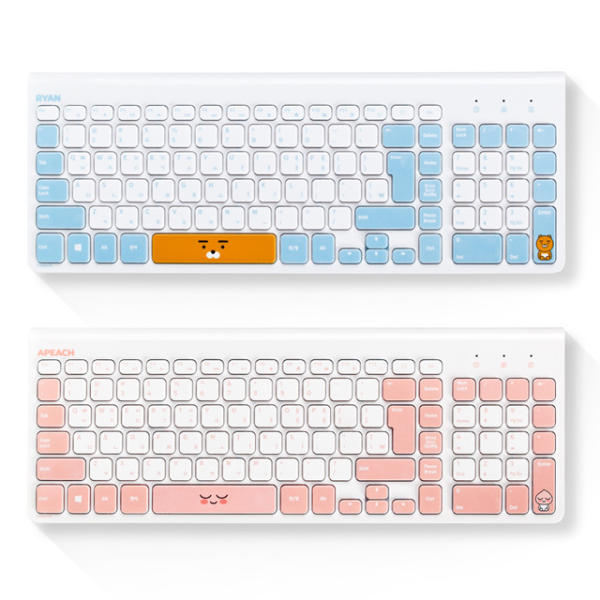 KakaoFriends Wireless Keyboards Cute Computer Supplies Office equipment Ryan Apeach anti-slip Gifts
