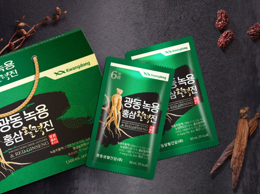 KWANGDONG DEER ANTLERS & RED GINSENG 1,500ml Korean Health Supplement