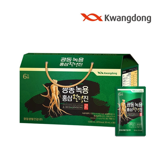 KWANGDONG DEER ANTLERS & RED GINSENG 1,500ml Korean Health Supplement