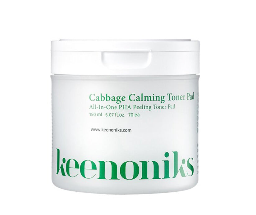 Keenoniks Cabbage Calming Toner Pad Dry Skin Soothing Pore Moisture