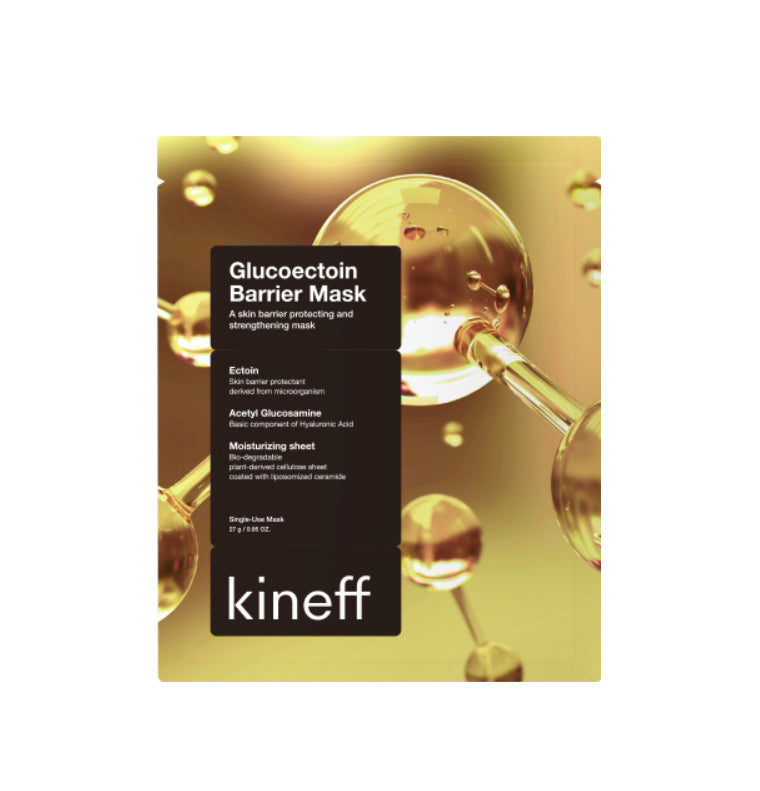 Kineff Glucoectoin Barrier Mask Dry Skincare Moisture Hyaluronic Acid Essence Sheet Mask
