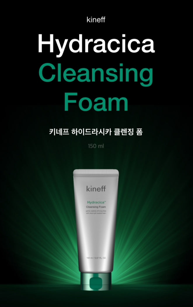 KINEFF Hydracica Cleansing Foam 150ml Skincare pH Weakly Acidic Face Clean Moisture Cosmetics