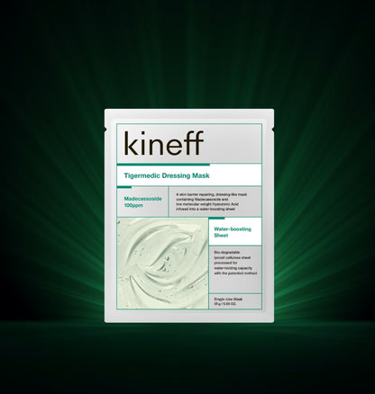 KINEFF Tigermedic Dressing Mask 5pcs Dry Skincare Moisture Centella Asiatica Extract Soothing Hyaluronic Acid