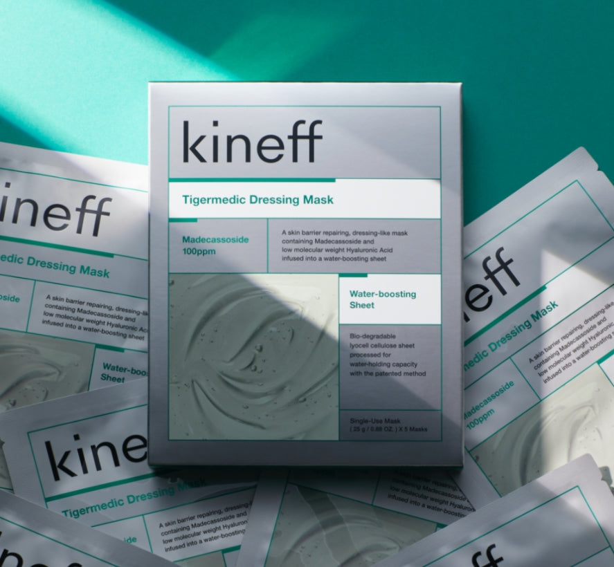 KINEFF Tigermedic Dressing Mask 5pcs Dry Skincare Moisture Centella Asiatica Extract Soothing Hyaluronic Acid