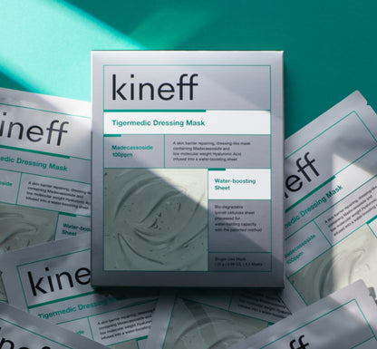 KINEFF Tigermedic Dressing Mask 5pcs Dry Skincare Moisture Centella Asiatica Extract Soothing Hyaluronic Acid
