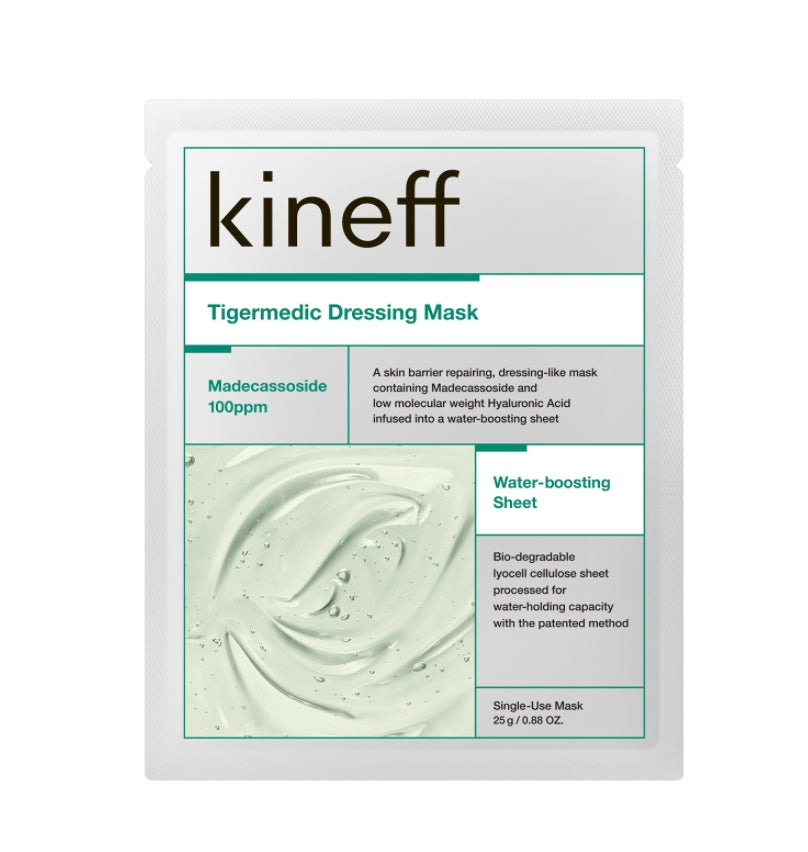 KINEFF Tigermedic Dressing Mask 5pcs Dry Skincare Moisture Centella Asiatica Extract Soothing Hyaluronic Acid