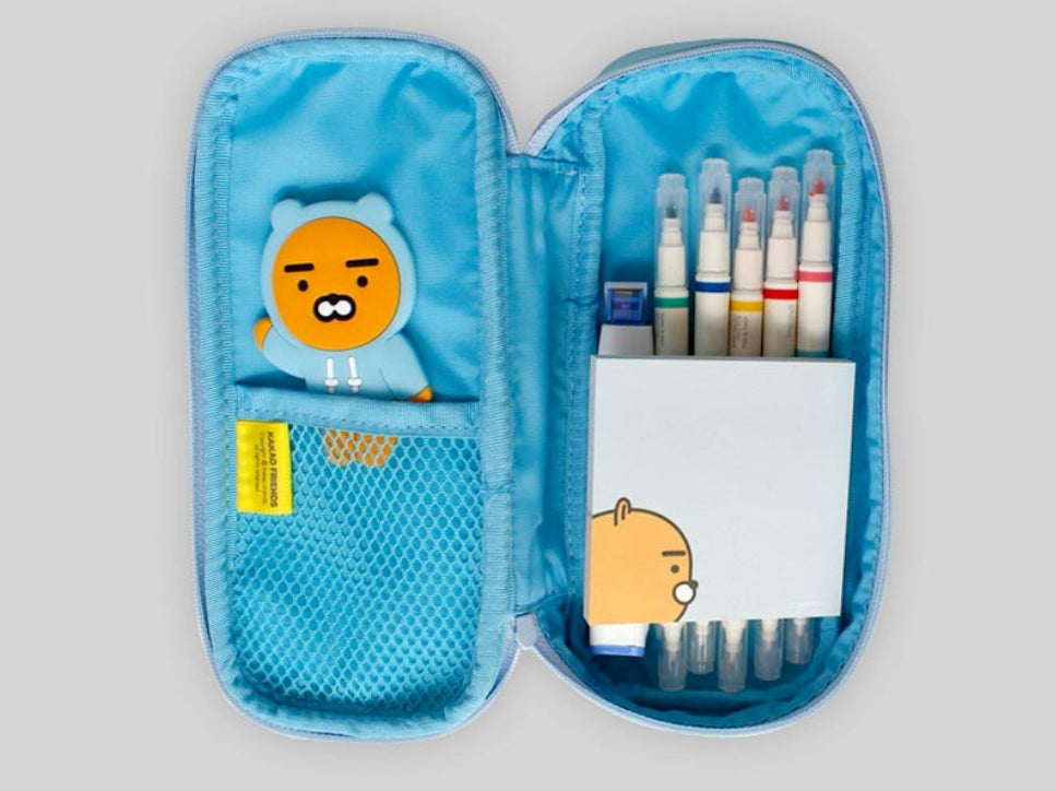 Kakao Friends Multi Pencil Pen Cases Pouch Cute Stationery Korean Ryan