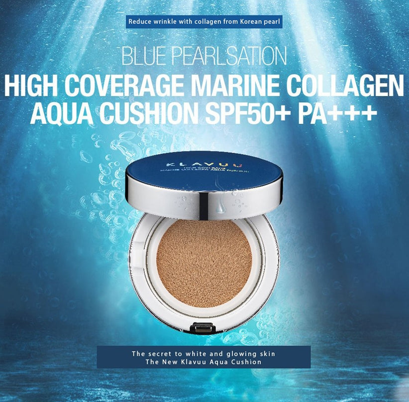 Klavuu Blue Pearlsation High Coverage Marine Collagen Aqua Cushion 21