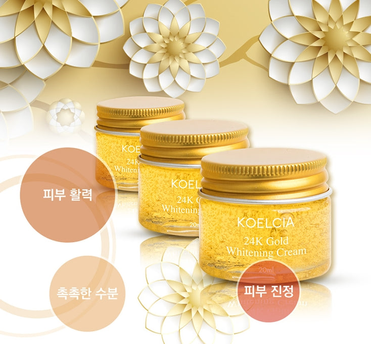 Koelcia 24K Gold Whitening Cream 20ml Essence 30ml Set wrinkles moist