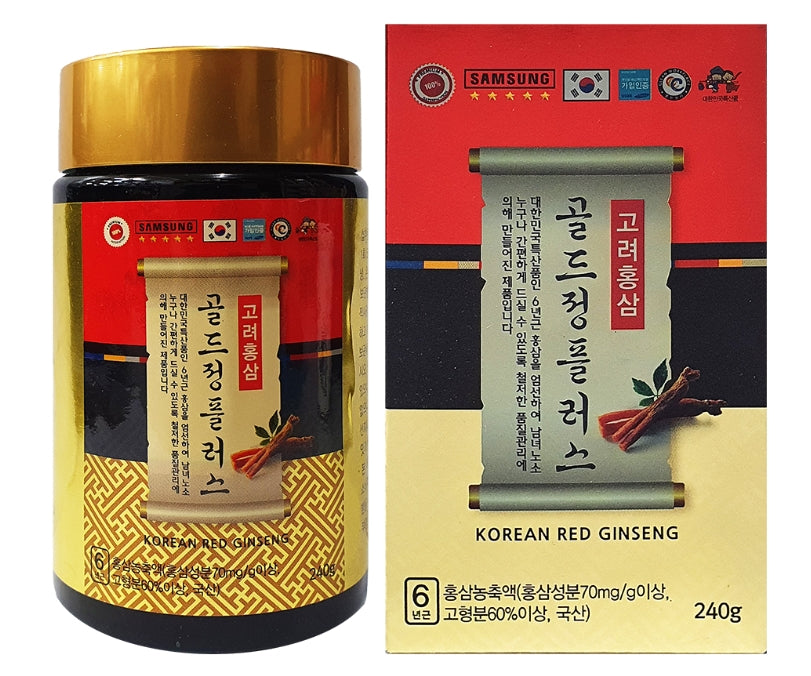 KOREA RED GINSENG GOLD JUNG PLUS 240g Health Care Food Supplements