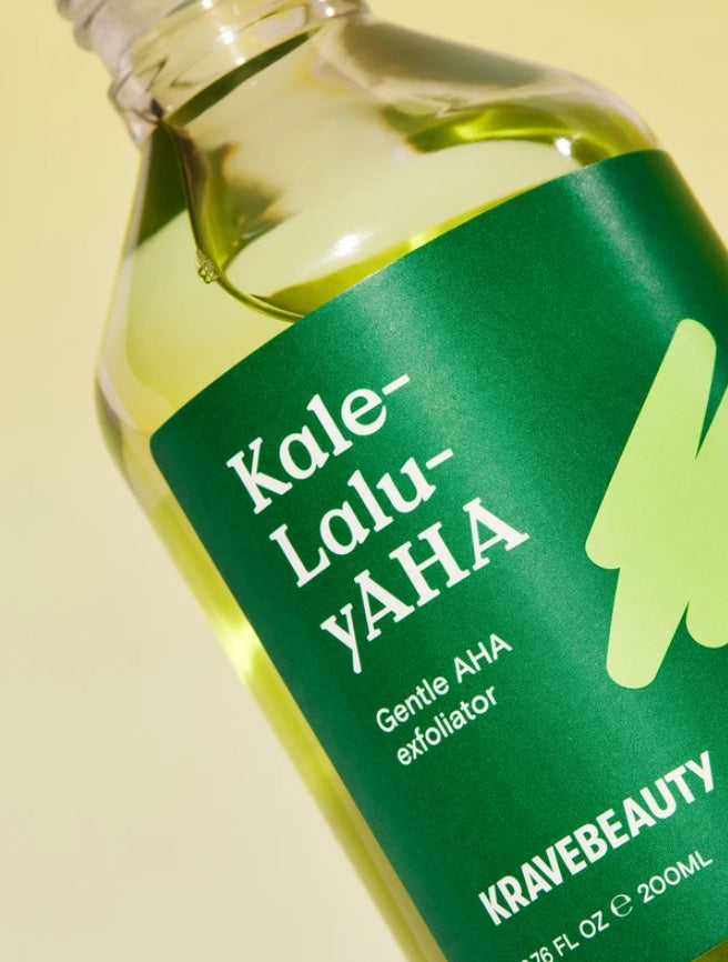 KRAVE Beauty Kale Lalu Yaha 200ml AHA 5.25% Face Skincare Exfoliate Moisture