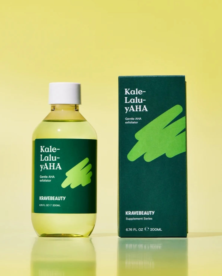 KRAVE Beauty Kale Lalu Yaha 200ml AHA 5.25% Face Skincare Exfoliate Moisture