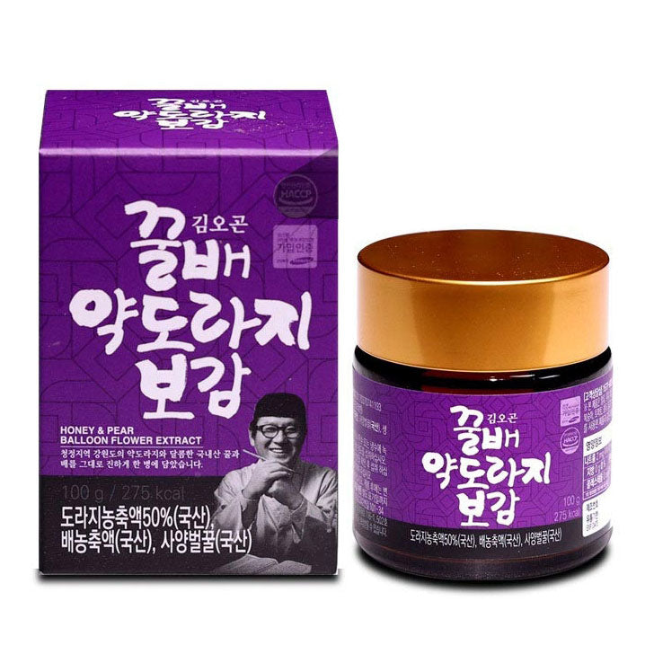 Kim Oh Gon Honey & Pear Balloon Flower Extract Bellflower Saponin Korean Health Foods Supplements Quince ginger Liquid Tea Drink Gifts