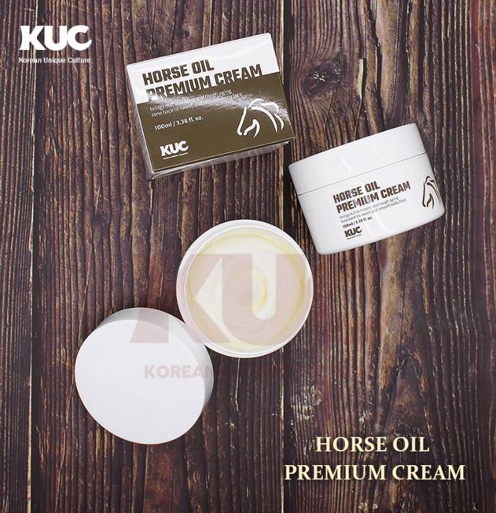KUC Horse Oil Premium Creams 100ml Mayu Jeju moisturizing Anti-aging