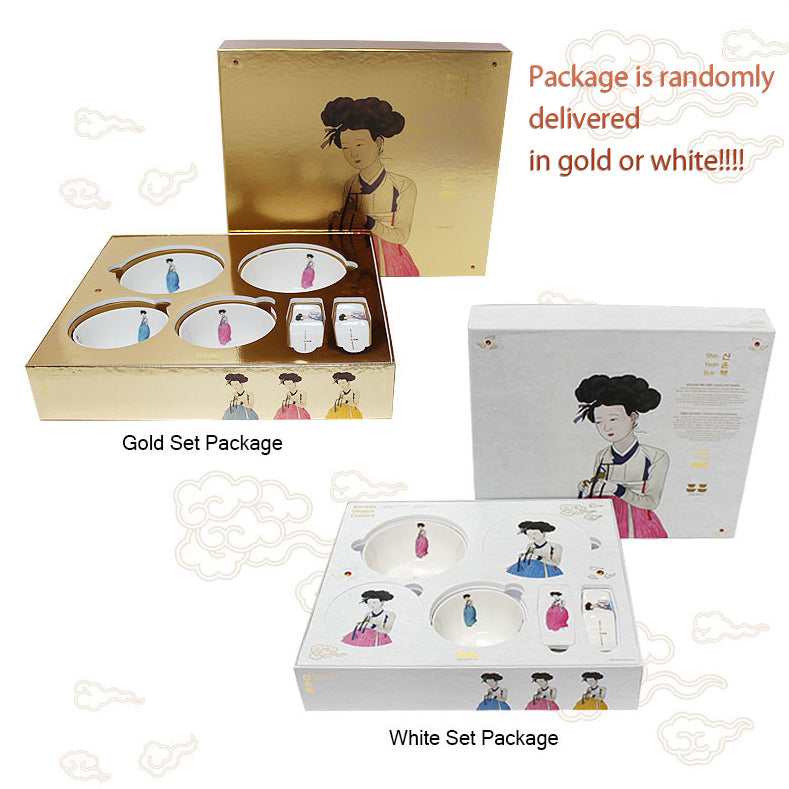 KUC Korean Unique Culture ShinYoonBok Ceramic Bowl Gift Sets 2 Persons