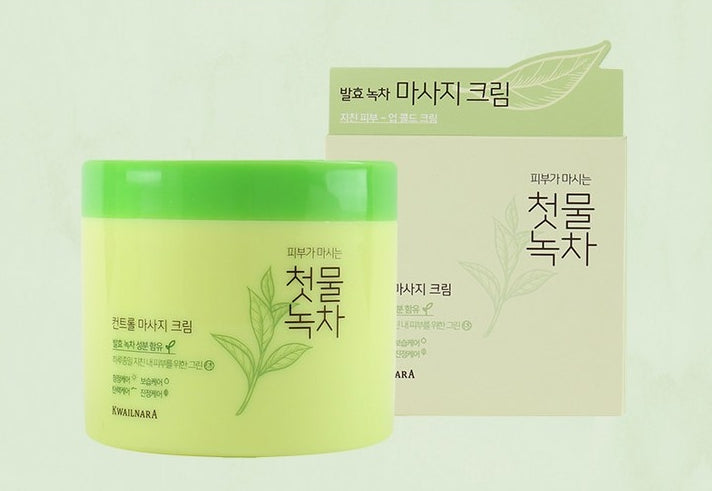 KWAILNARA Green Tea Control Massage Cream 300g Korean Cosmetics Skin